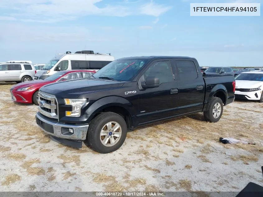 2017 Ford F-150 Xlt VIN: 1FTEW1CP4HFA94105 Lot: 40618720