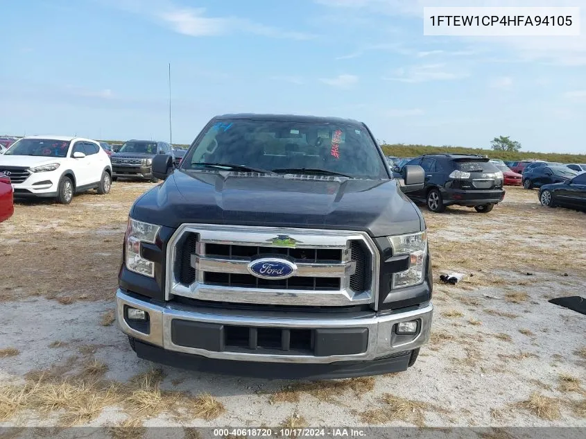 2017 Ford F-150 Xlt VIN: 1FTEW1CP4HFA94105 Lot: 40618720