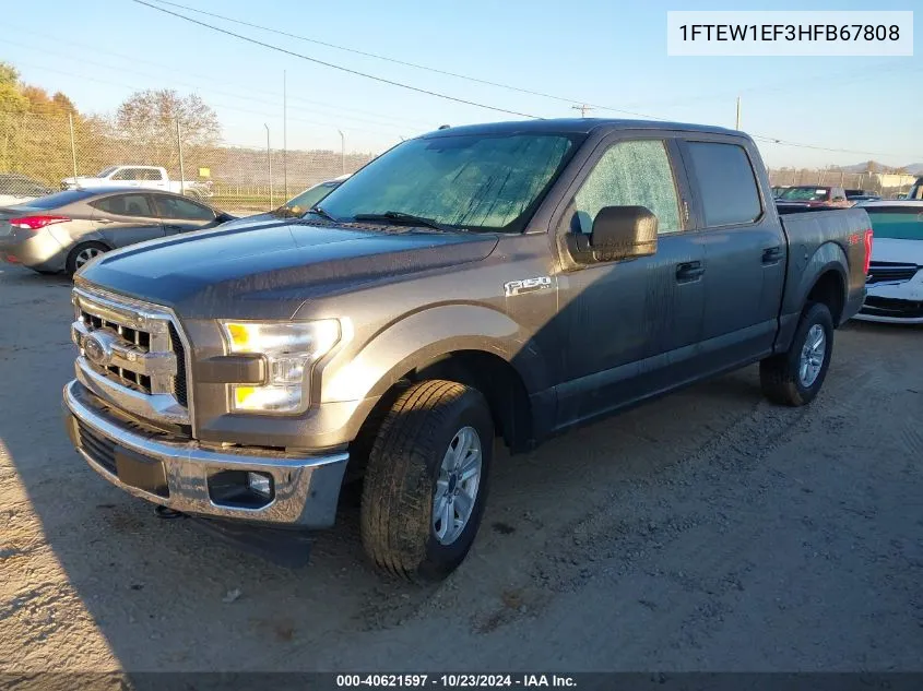 2017 Ford F-150 Xlt VIN: 1FTEW1EF3HFB67808 Lot: 40621597