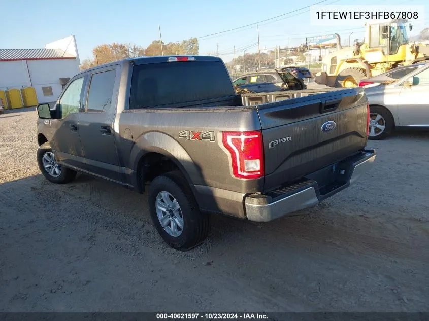 2017 Ford F-150 Xlt VIN: 1FTEW1EF3HFB67808 Lot: 40621597