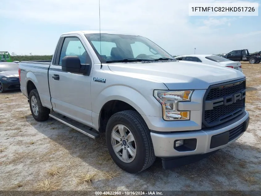 1FTMF1C82HKD51726 2017 Ford F-150 Xl