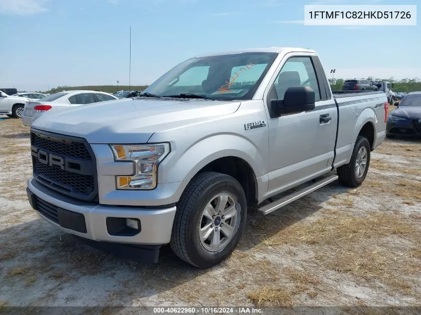 1FTMF1C82HKD51726 2017 Ford F-150 Xl