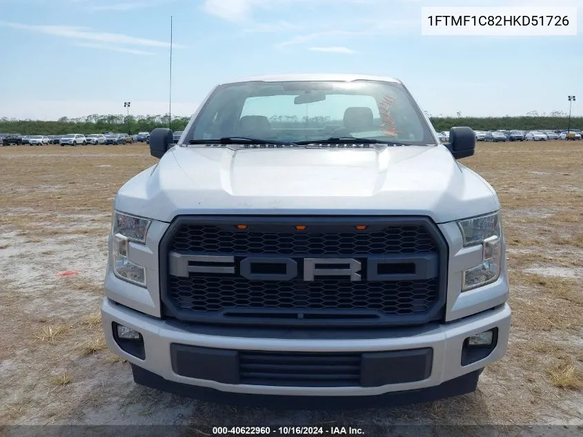 1FTMF1C82HKD51726 2017 Ford F-150 Xl