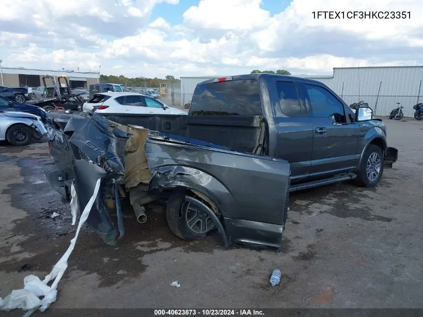 2017 Ford F-150 Xlt VIN: 1FTEX1CF3HKC23351 Lot: 40623873