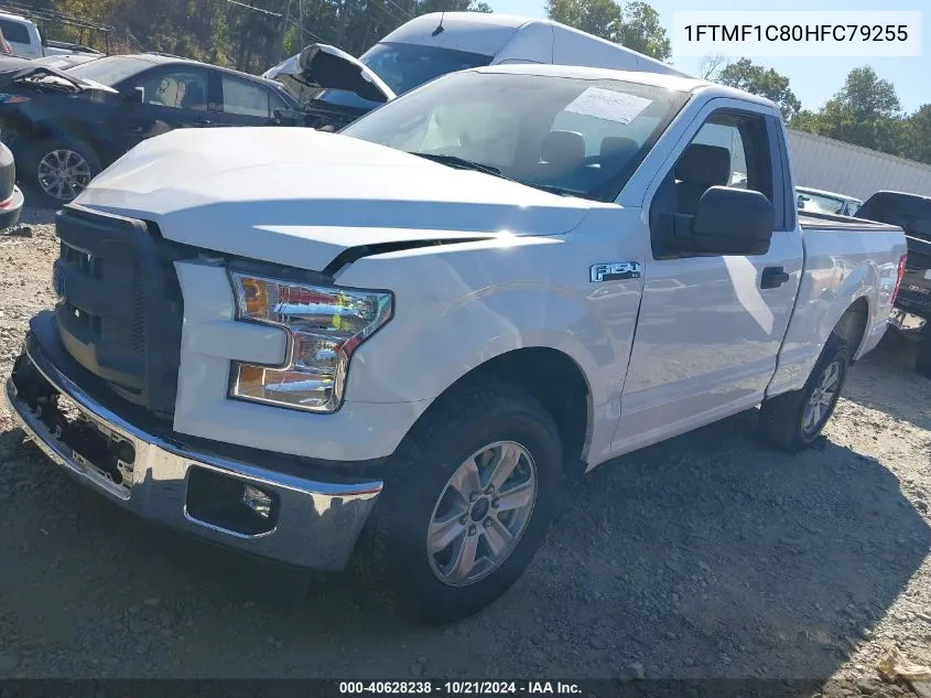 2017 Ford F150 VIN: 1FTMF1C80HFC79255 Lot: 40628238