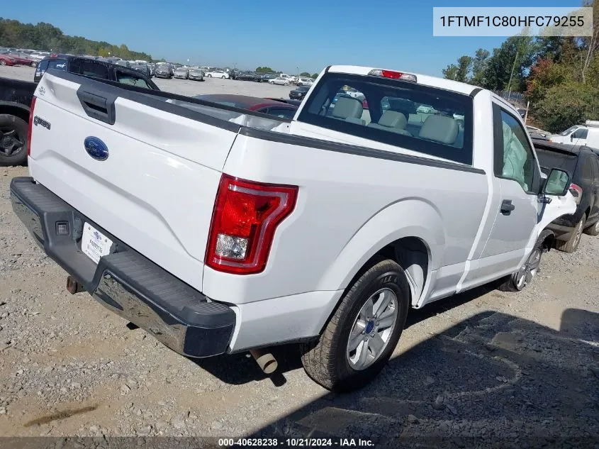 2017 Ford F150 VIN: 1FTMF1C80HFC79255 Lot: 40628238