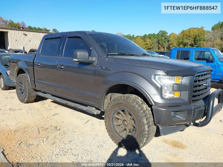 2017 Ford F150 Supercrew VIN: 1FTEW1EP6HFB88547 Lot: 40628973