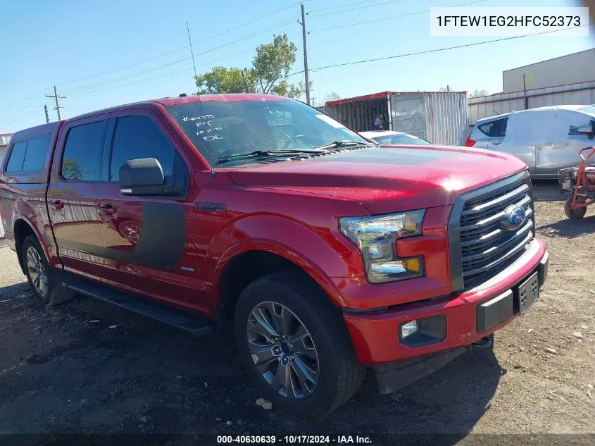 2017 Ford F150 Supercrew VIN: 1FTEW1EG2HFC52373 Lot: 40630639