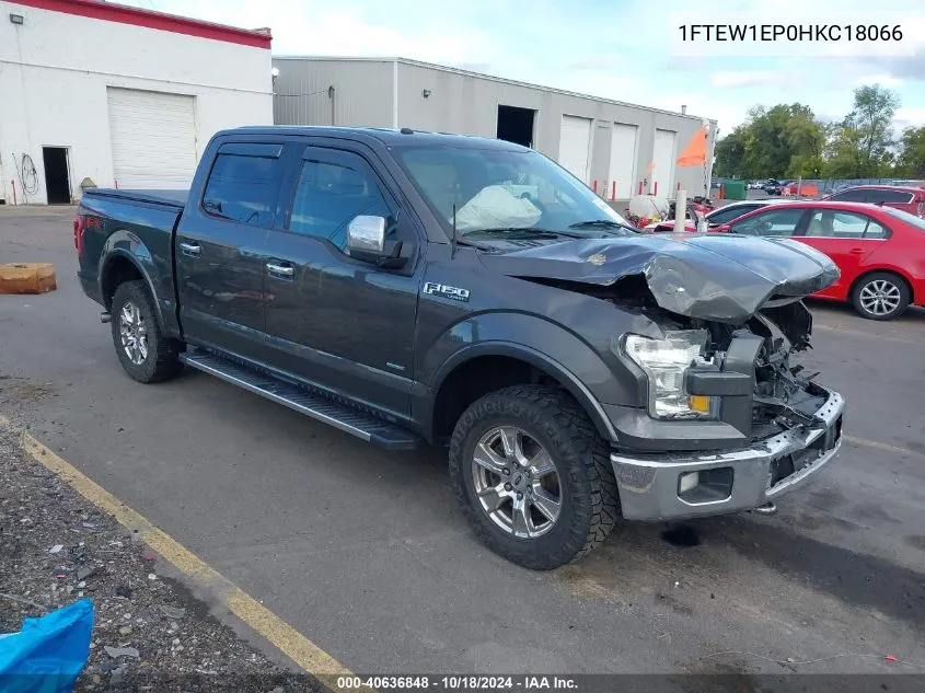 2017 Ford F-150 Lariat VIN: 1FTEW1EP0HKC18066 Lot: 40636848