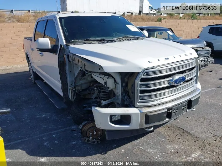 2017 Ford F-150 King Ranch/Lariat/Limited/Platinum/Xl/Xlt VIN: 1FTEW1EG8HFC73633 Lot: 40637243