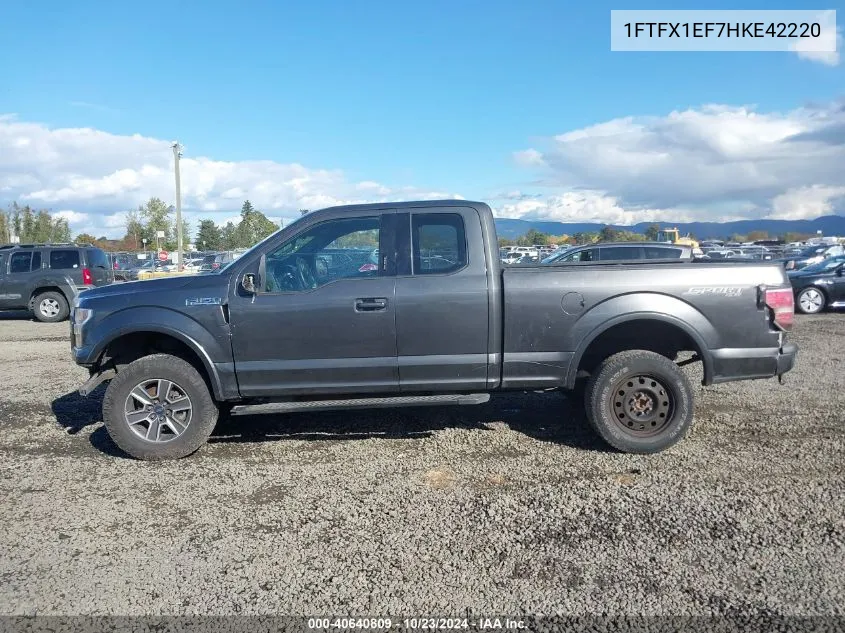 2017 Ford F-150 Xlt VIN: 1FTFX1EF7HKE42220 Lot: 40640809