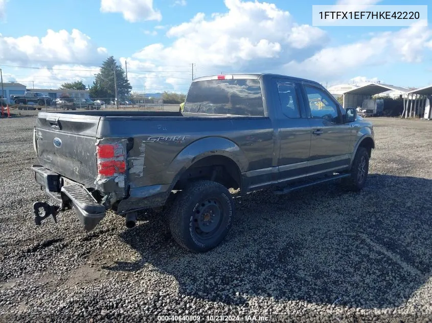 2017 Ford F-150 Xlt VIN: 1FTFX1EF7HKE42220 Lot: 40640809