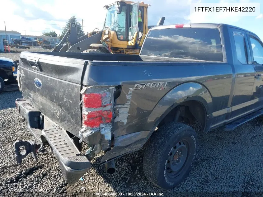 2017 Ford F-150 Xlt VIN: 1FTFX1EF7HKE42220 Lot: 40640809