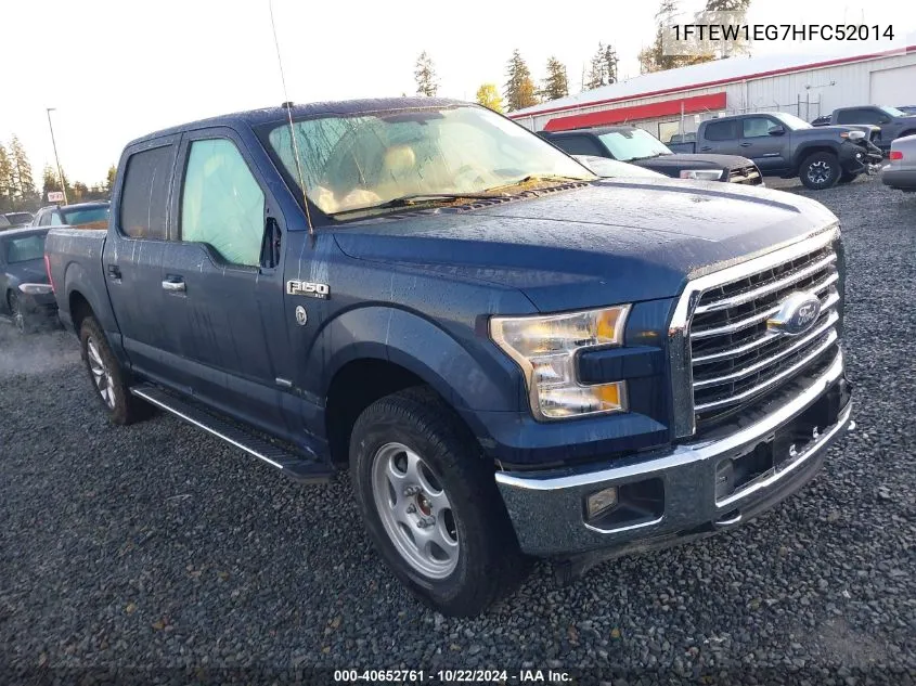 2017 Ford F-150 Xlt VIN: 1FTEW1EG7HFC52014 Lot: 40652761