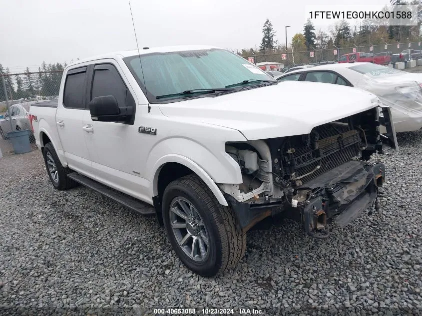 2017 Ford F-150 Xlt VIN: 1FTEW1EG0HKC01588 Lot: 40653088