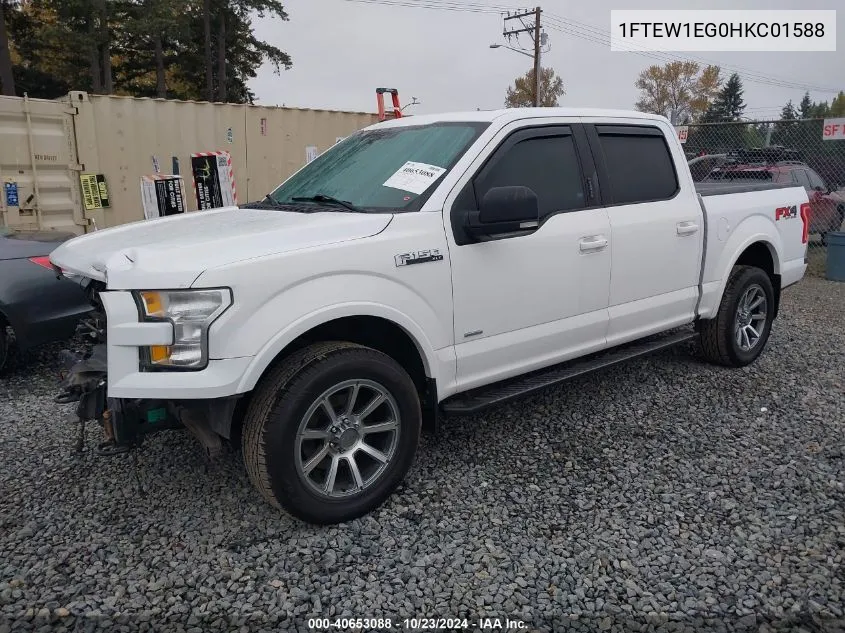 2017 Ford F-150 Xlt VIN: 1FTEW1EG0HKC01588 Lot: 40653088