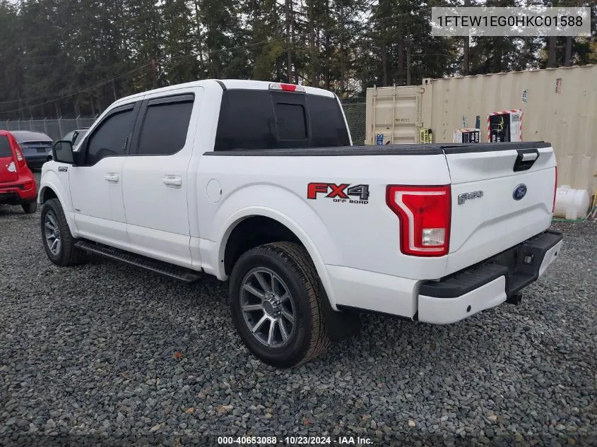 2017 Ford F-150 Xlt VIN: 1FTEW1EG0HKC01588 Lot: 40653088