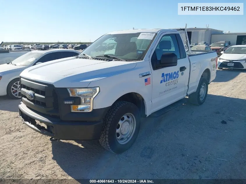 2017 Ford F-150 Xl VIN: 1FTMF1E83HKC49462 Lot: 40661643