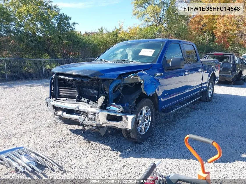 2017 Ford F-150 Xlt VIN: 1FTFW1EG6HFC14648 Lot: 40664548