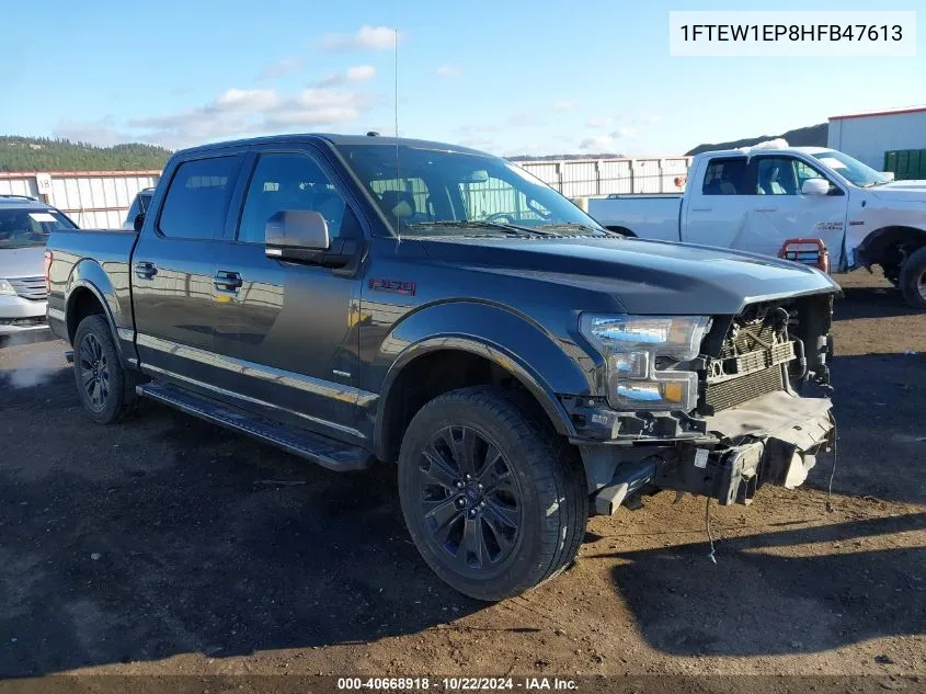 2017 Ford F-150 Xlt VIN: 1FTEW1EP8HFB47613 Lot: 40668918