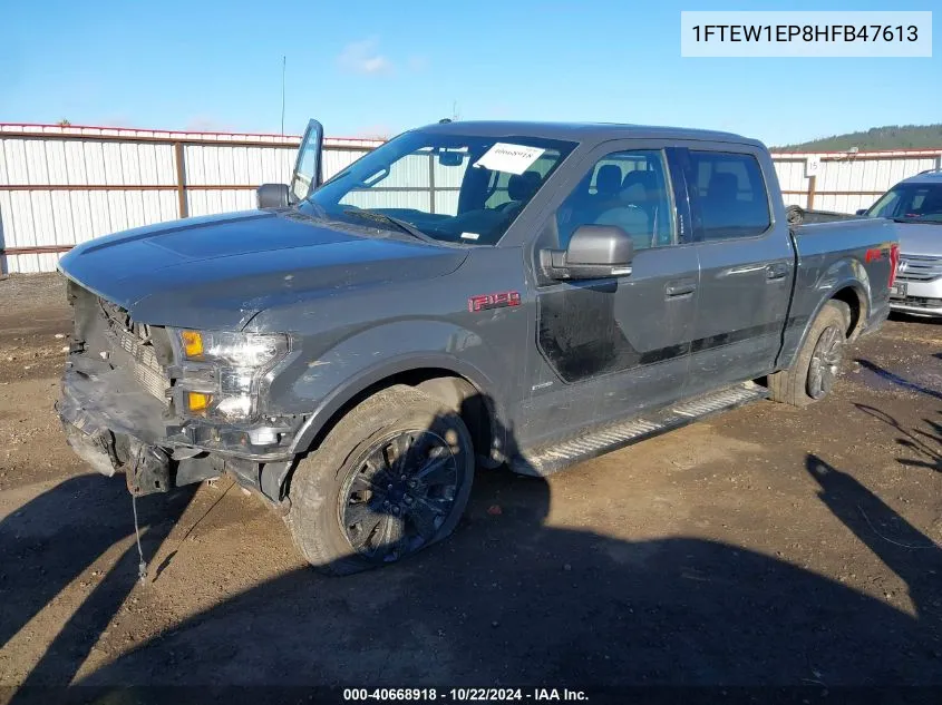 2017 Ford F-150 Xlt VIN: 1FTEW1EP8HFB47613 Lot: 40668918