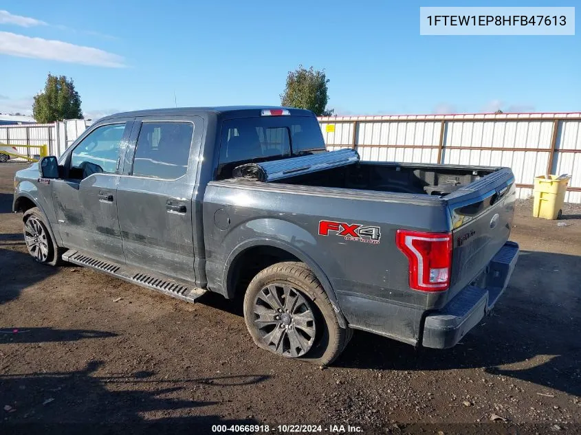 2017 Ford F-150 Xlt VIN: 1FTEW1EP8HFB47613 Lot: 40668918