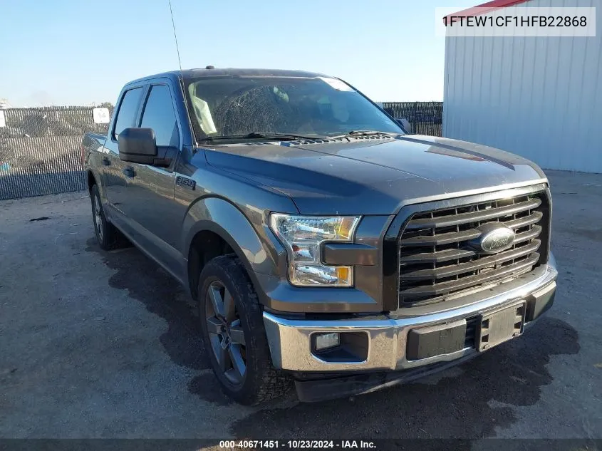 2017 Ford F-150 Xlt VIN: 1FTEW1CF1HFB22868 Lot: 40671451