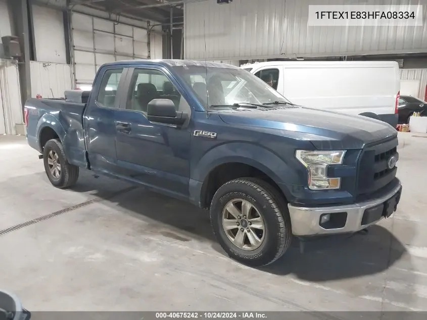 2017 Ford F-150 Xl VIN: 1FTEX1E83HFA08334 Lot: 40675242