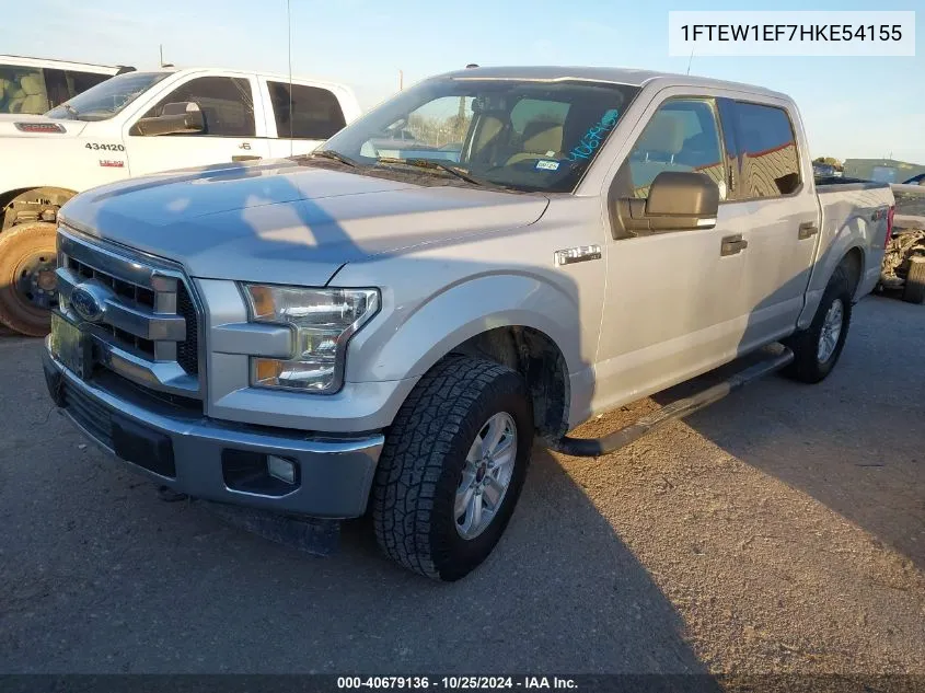 2017 Ford F-150 Xlt VIN: 1FTEW1EF7HKE54155 Lot: 40679136