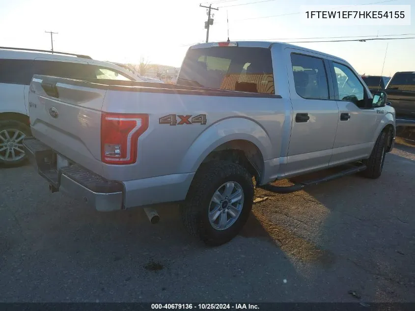 2017 Ford F-150 Xlt VIN: 1FTEW1EF7HKE54155 Lot: 40679136