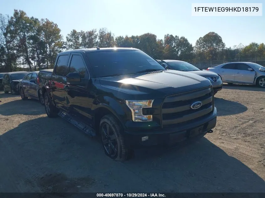 2017 Ford F-150 Lariat VIN: 1FTEW1EG9HKD18179 Lot: 40697870