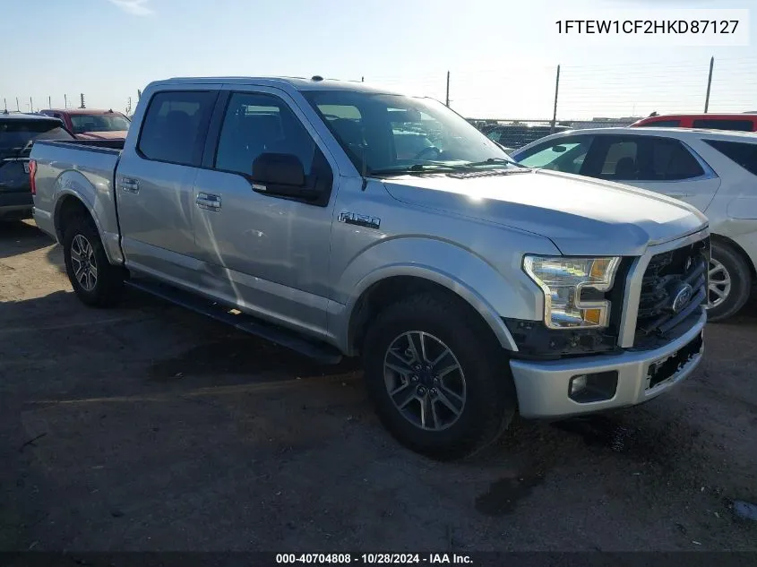 2017 Ford F-150 Xlt VIN: 1FTEW1CF2HKD87127 Lot: 40704808