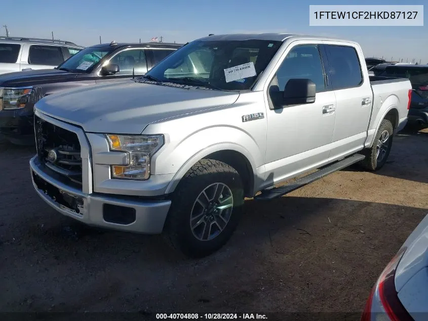 2017 Ford F-150 Xlt VIN: 1FTEW1CF2HKD87127 Lot: 40704808