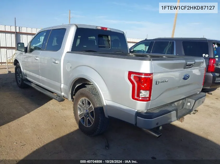 2017 Ford F-150 Xlt VIN: 1FTEW1CF2HKD87127 Lot: 40704808