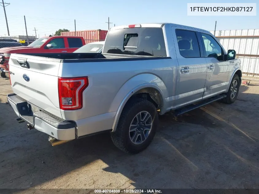 2017 Ford F-150 Xlt VIN: 1FTEW1CF2HKD87127 Lot: 40704808