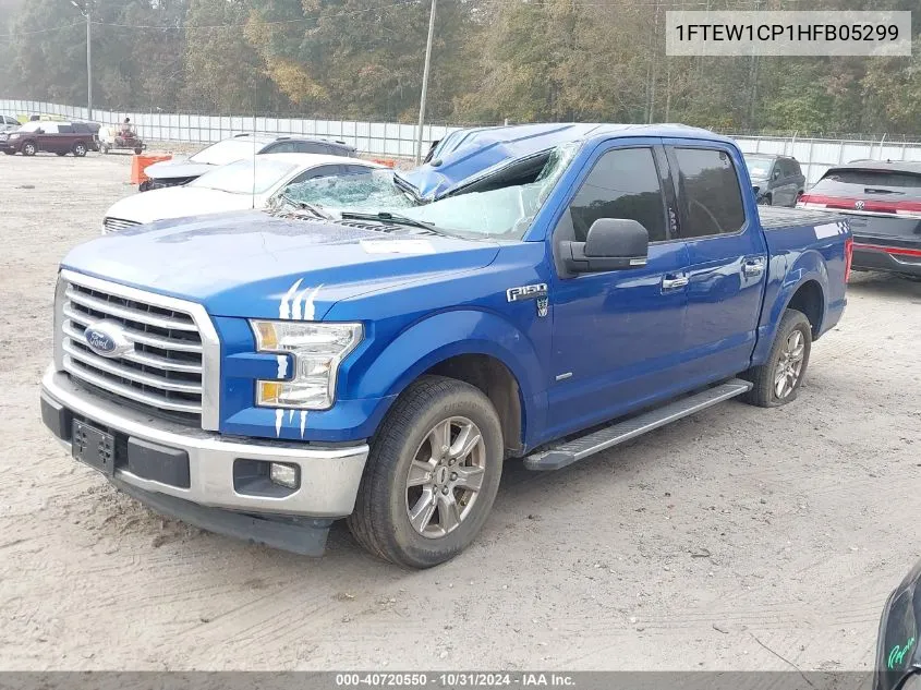 2017 Ford F-150 Xlt VIN: 1FTEW1CP1HFB05299 Lot: 40720550