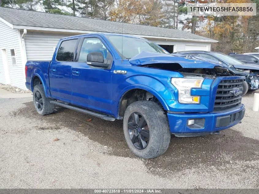 1FTEW1EG5HFA58856 2017 Ford F-150 Xlt