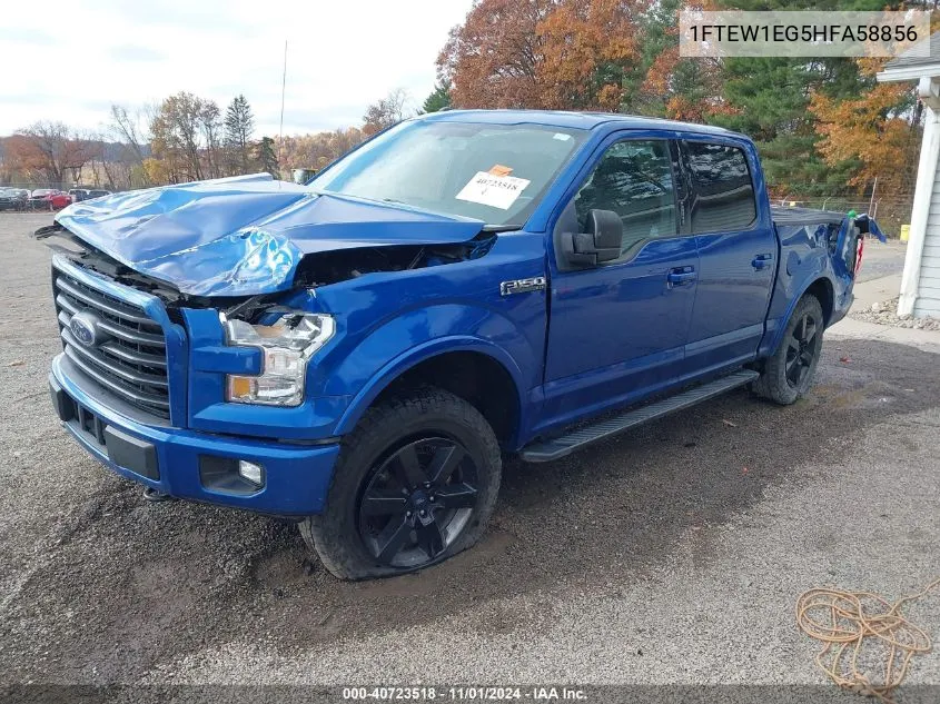 1FTEW1EG5HFA58856 2017 Ford F-150 Xlt