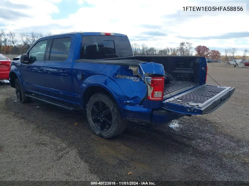 1FTEW1EG5HFA58856 2017 Ford F-150 Xlt