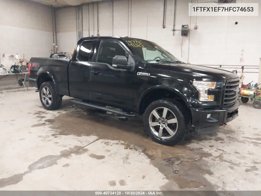 2017 Ford F-150 Xlt VIN: 1FTFX1EF7HFC74653 Lot: 40734120