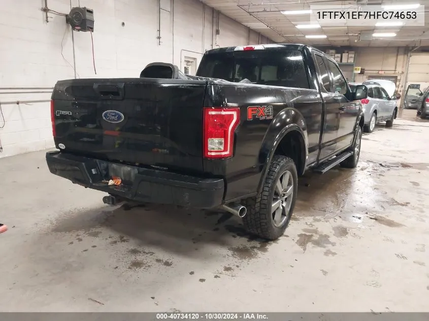 2017 Ford F-150 Xlt VIN: 1FTFX1EF7HFC74653 Lot: 40734120