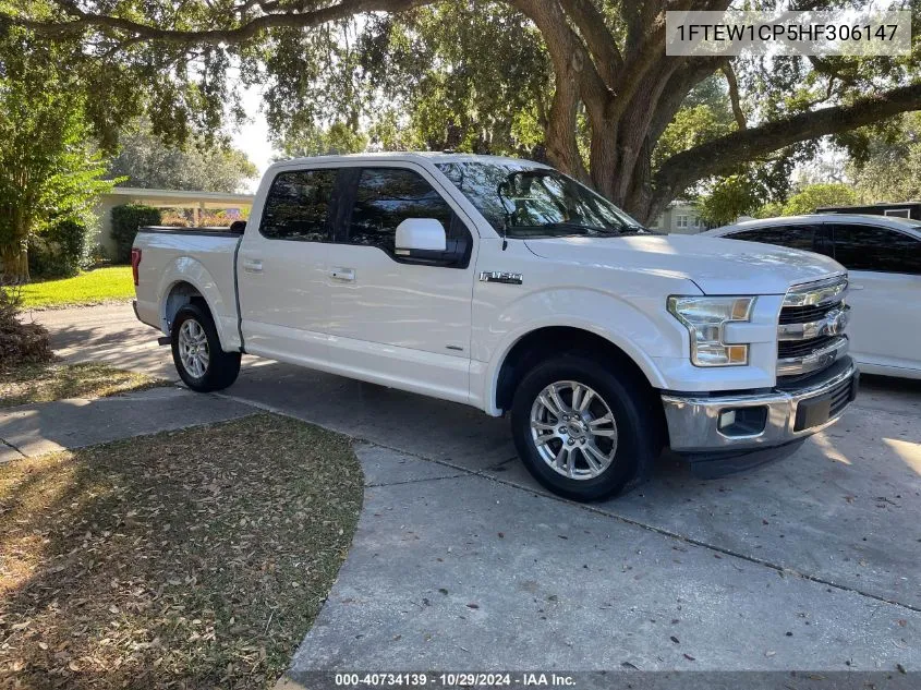 2017 Ford F-150 Lariat VIN: 1FTEW1CP5HF306147 Lot: 40734139