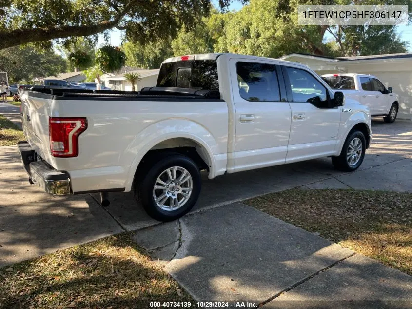 2017 Ford F-150 Lariat VIN: 1FTEW1CP5HF306147 Lot: 40734139