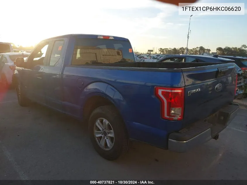 2017 Ford F-150 Xl VIN: 1FTEX1CP6HKC06620 Lot: 40737821