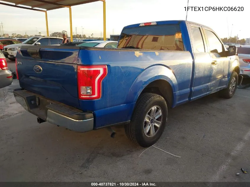 2017 Ford F-150 Xl VIN: 1FTEX1CP6HKC06620 Lot: 40737821