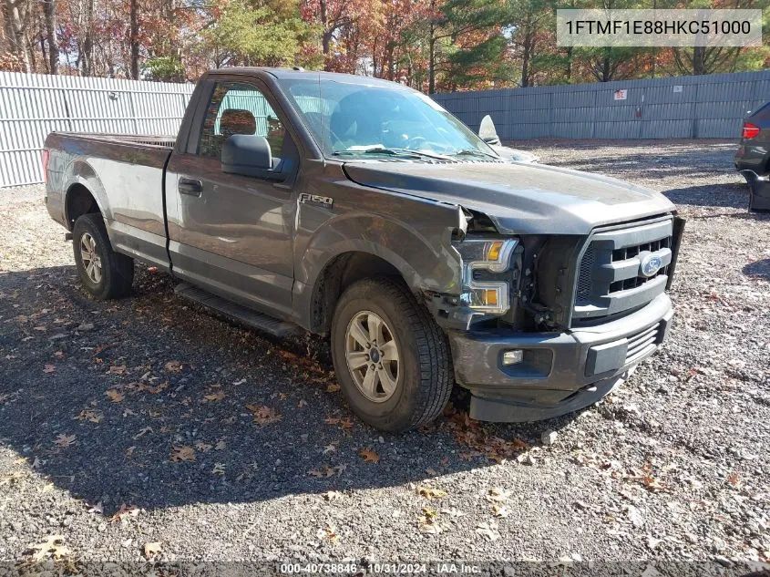 2017 Ford F-150 Xl VIN: 1FTMF1E88HKC51000 Lot: 40738846