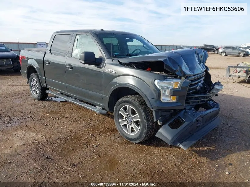 2017 Ford F-150 Xlt VIN: 1FTEW1EF6HKC53606 Lot: 40739994