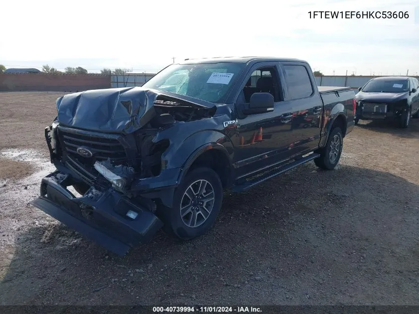 2017 Ford F-150 Xlt VIN: 1FTEW1EF6HKC53606 Lot: 40739994