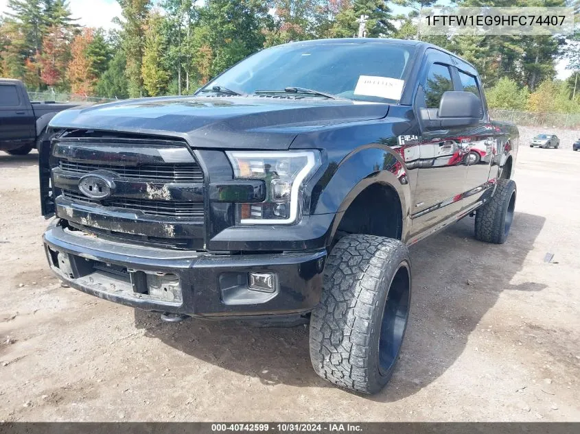 2017 Ford F-150 Xl VIN: 1FTFW1EG9HFC74407 Lot: 40742599