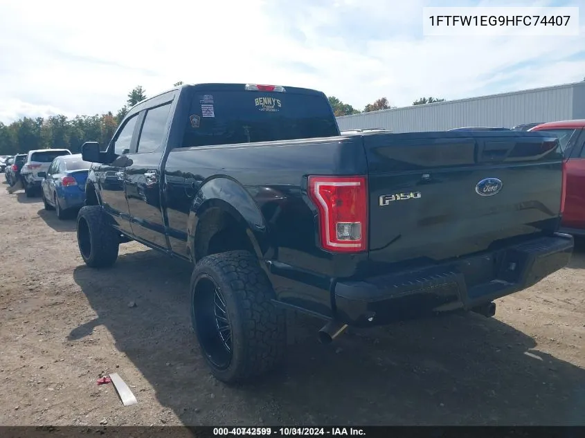 2017 Ford F-150 Xl VIN: 1FTFW1EG9HFC74407 Lot: 40742599